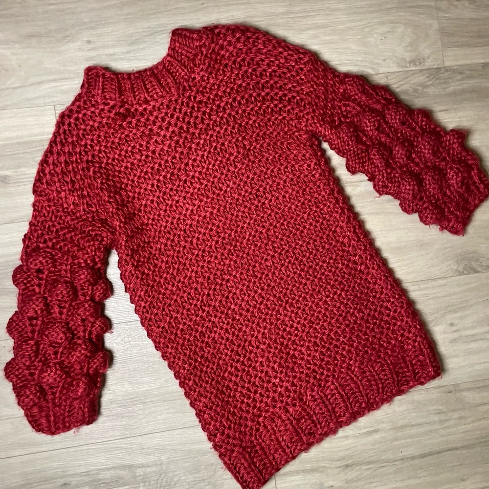 Burgundy sweater tunic-womens small